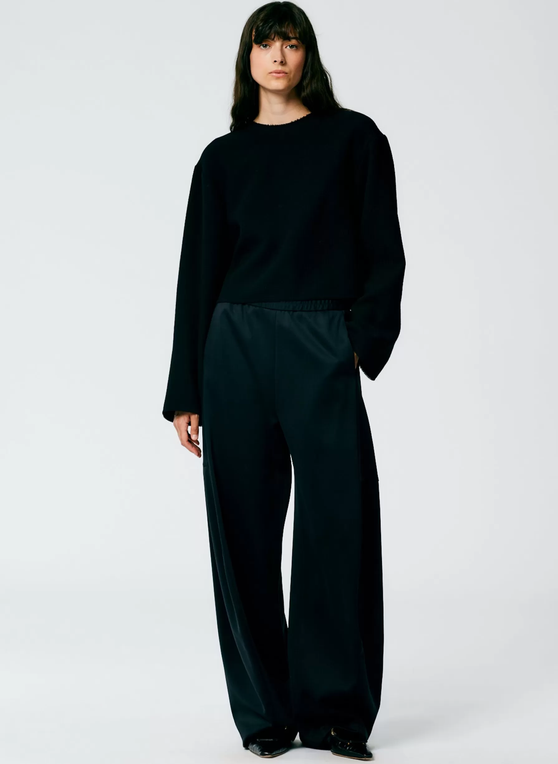 Tibi Active Knit Winslow Pant - Petite Black Cheap