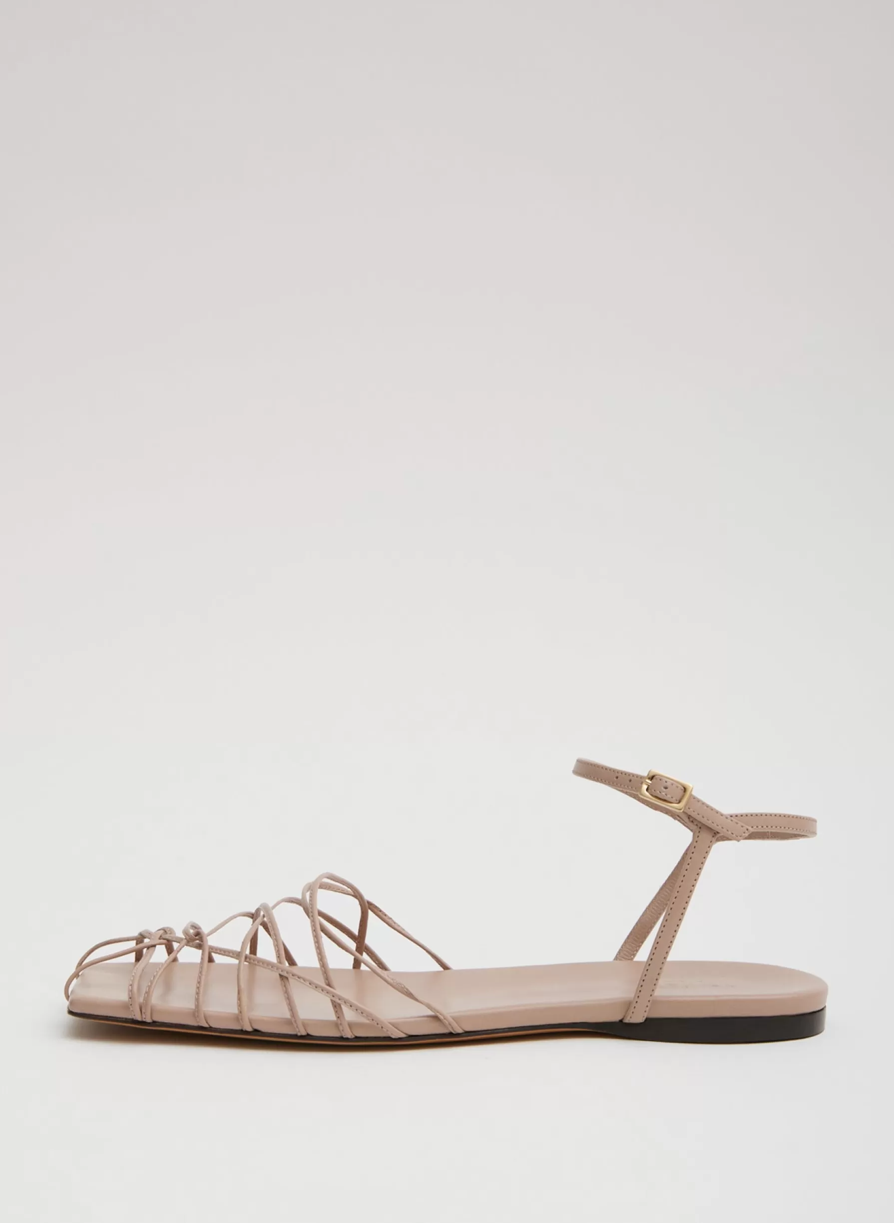 Tibi Berneice Kidskin Sandal Nude Store