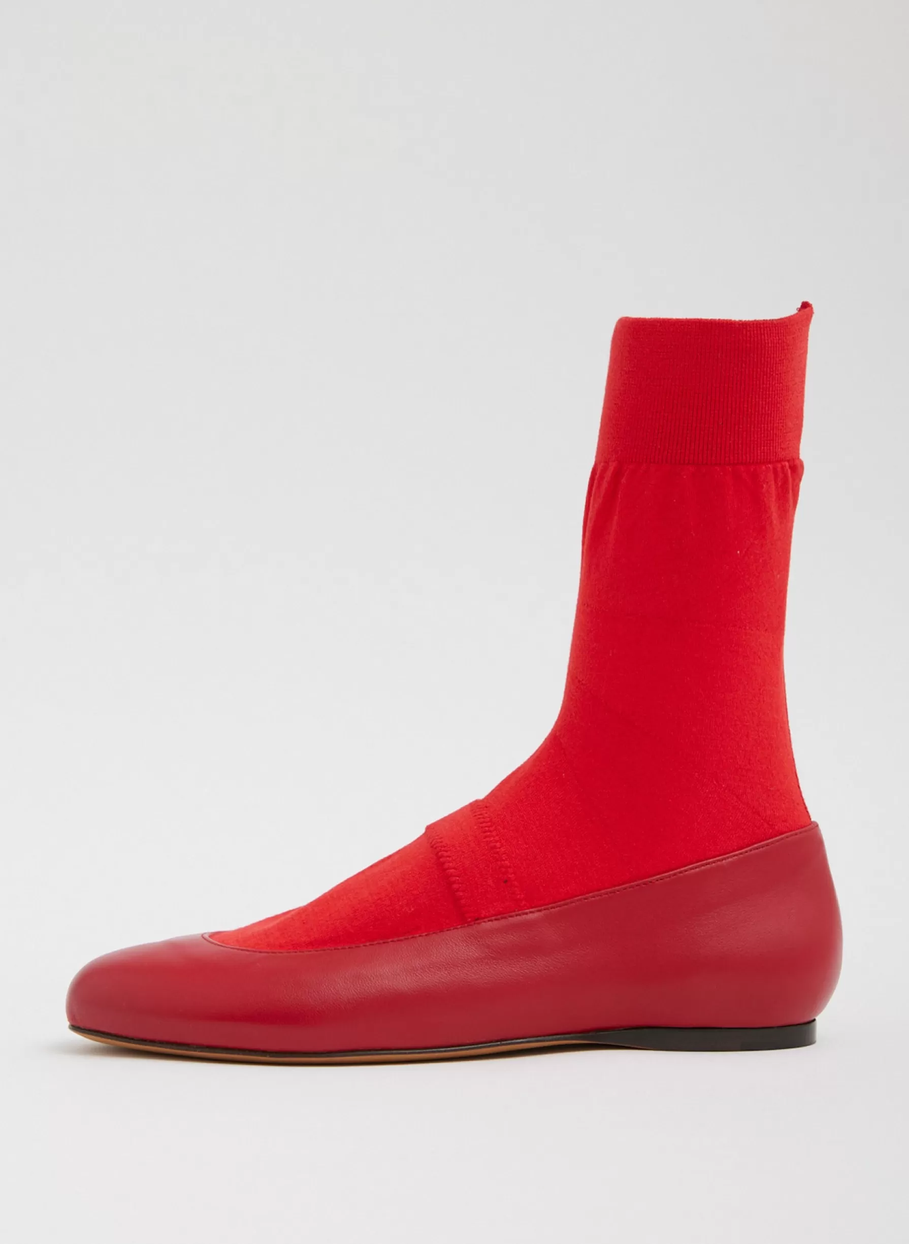 Tibi Borg Sock Shoe Red Shop