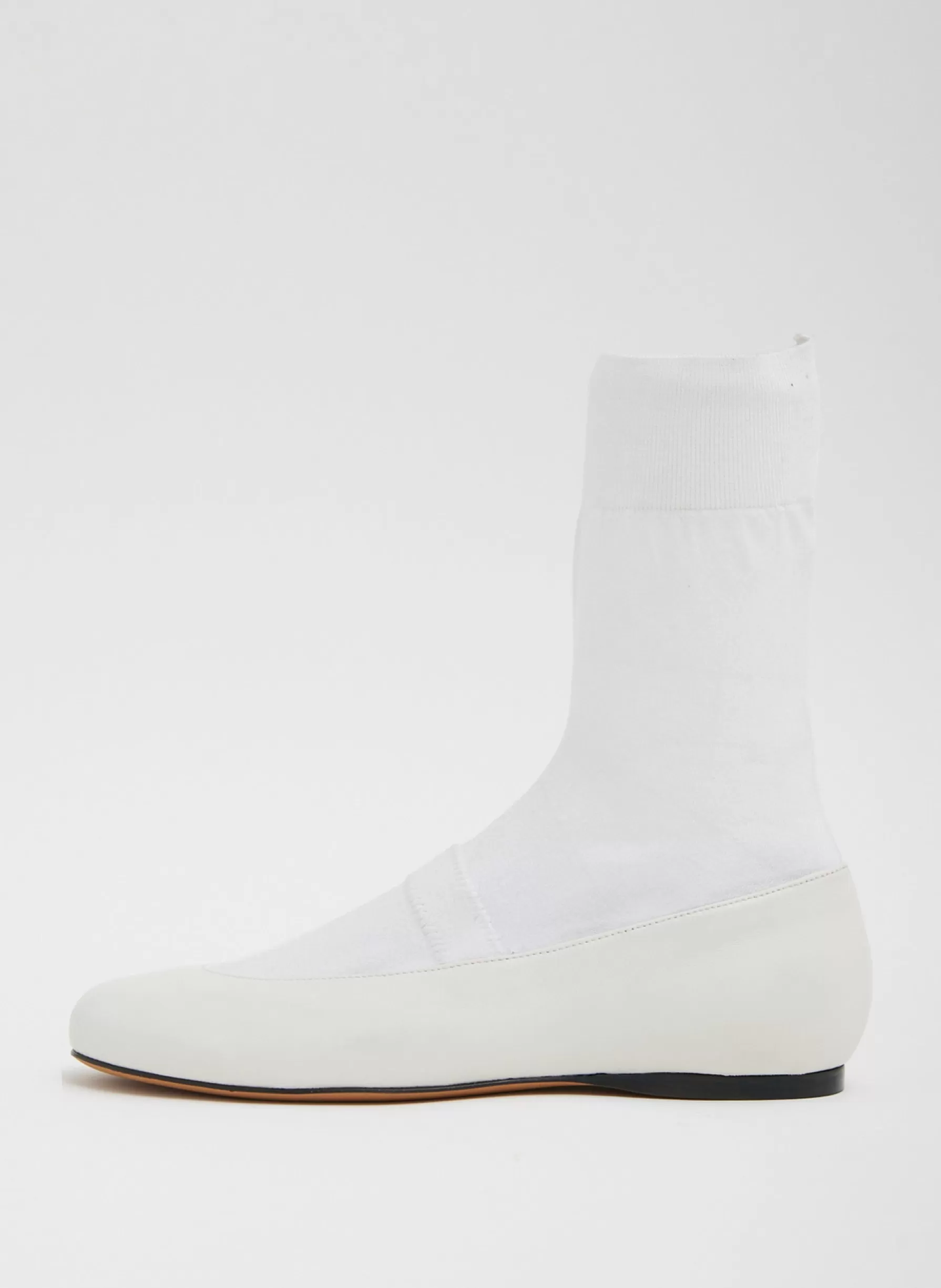 Tibi Borg Sock Shoe Optic White Flash Sale