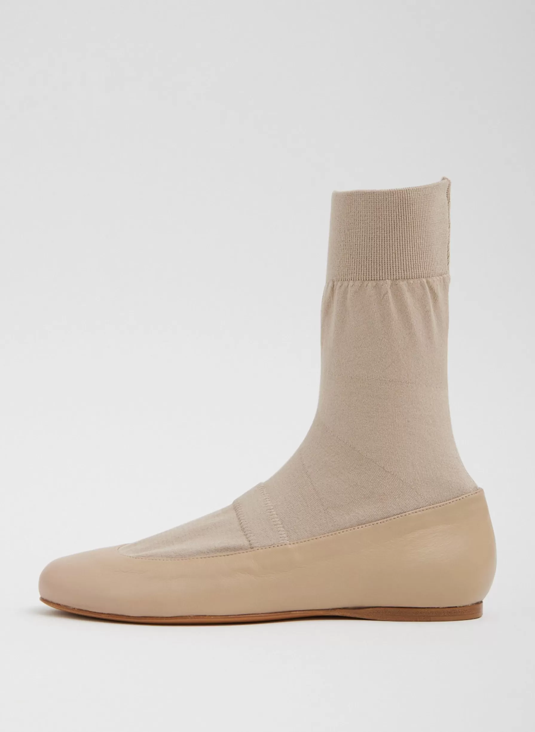 Tibi Borg Sock Shoe Nude Discount