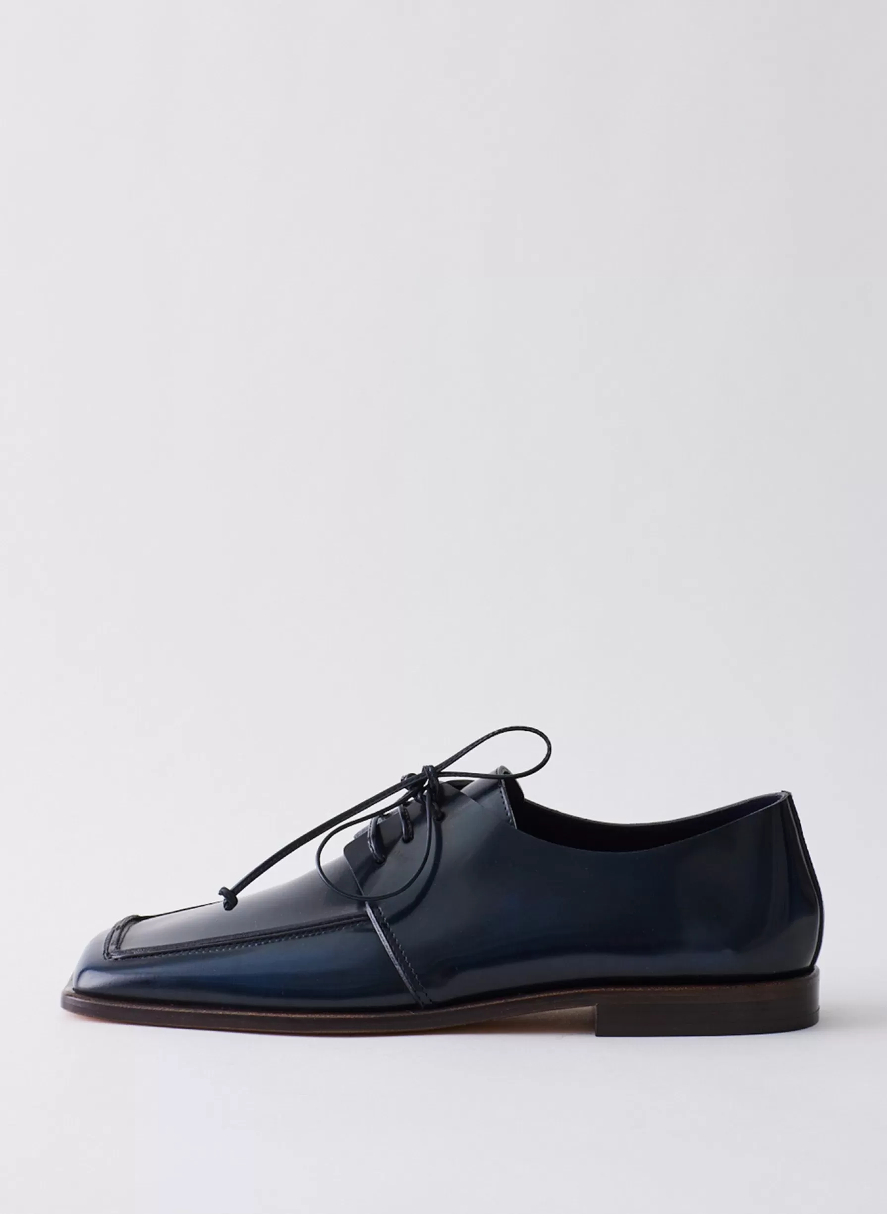 Tibi Brody Square Toe Loafer Navy Flash Sale