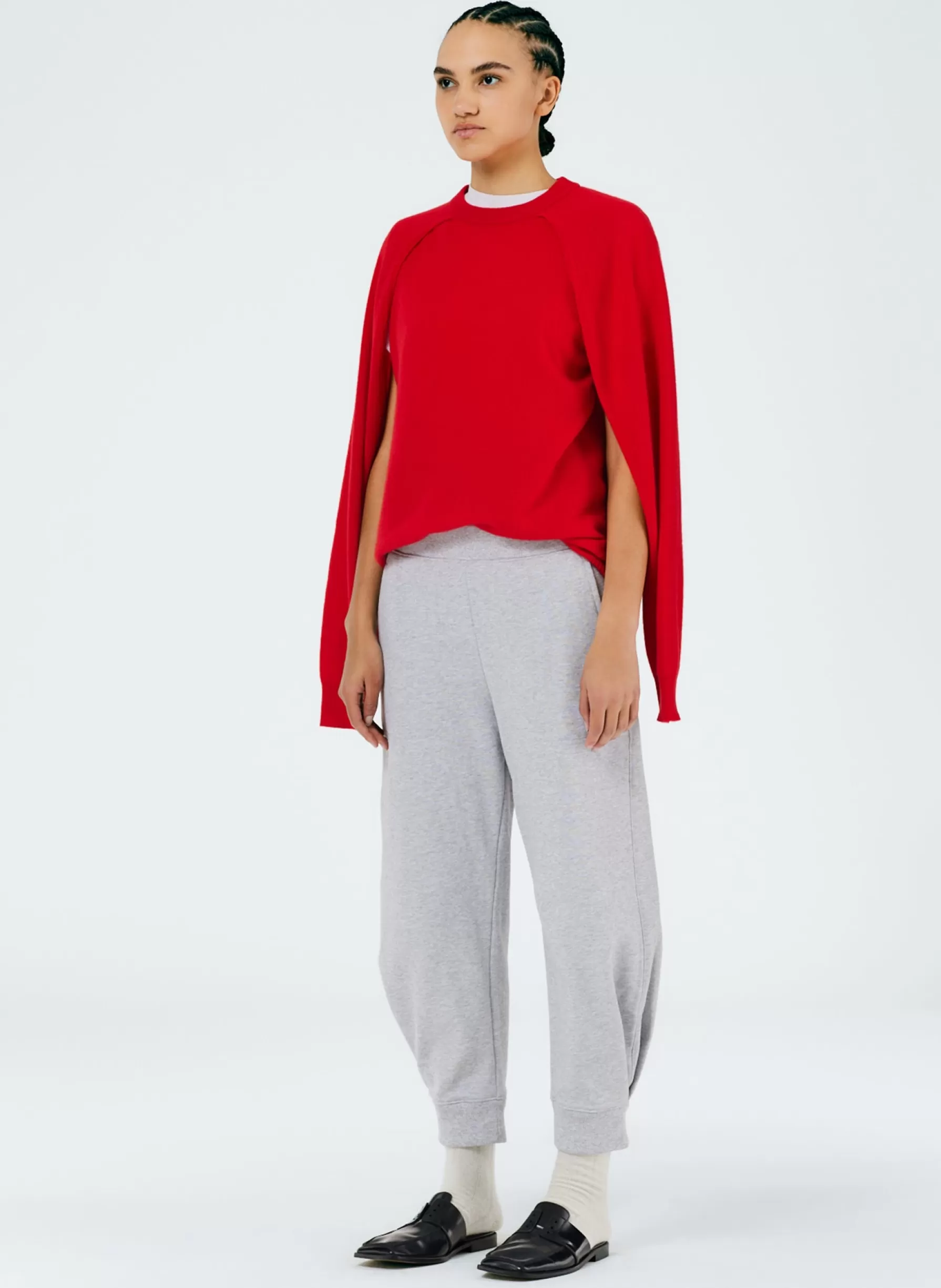 Tibi Calder Sweatpant Heather Grey Online