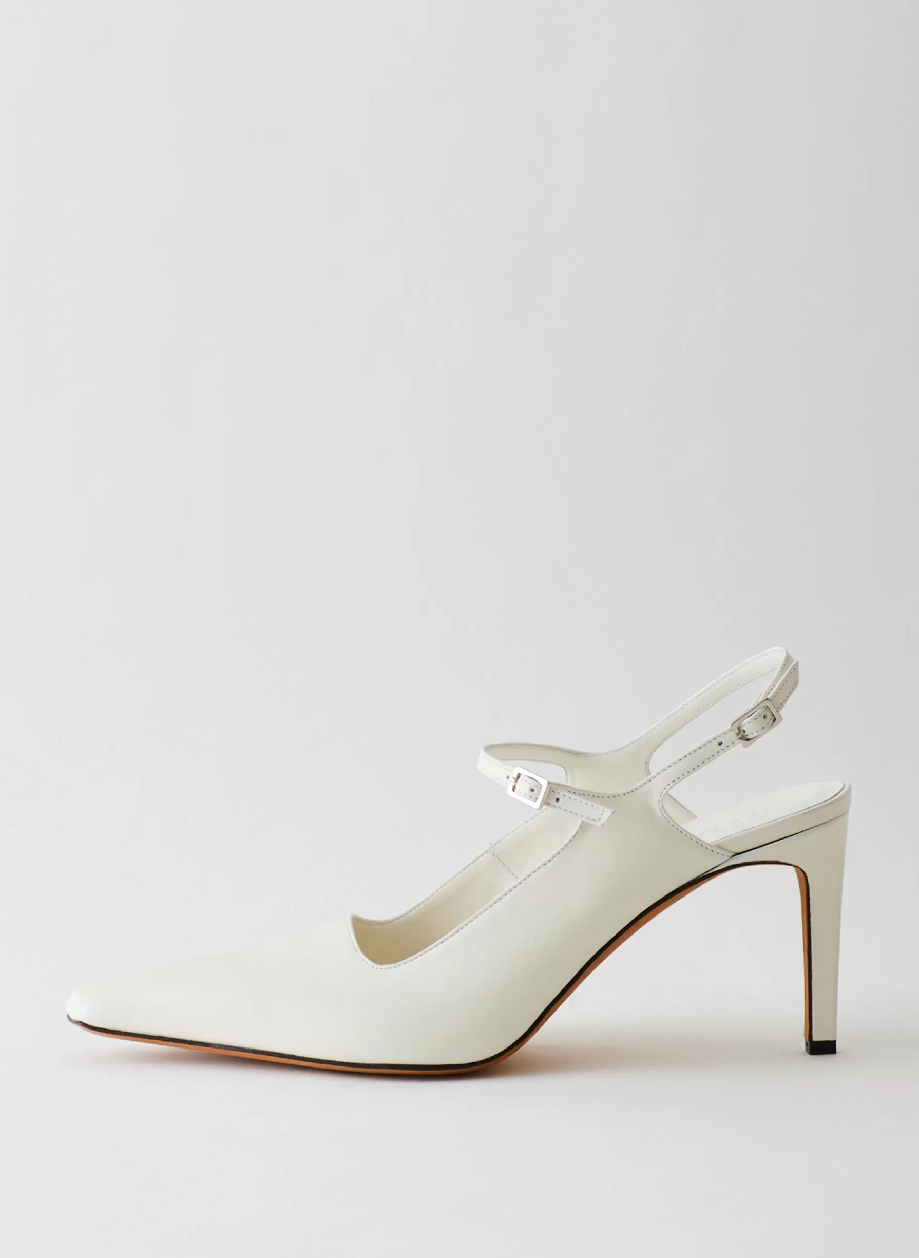 Tibi Calf Bob Slingback White Outlet