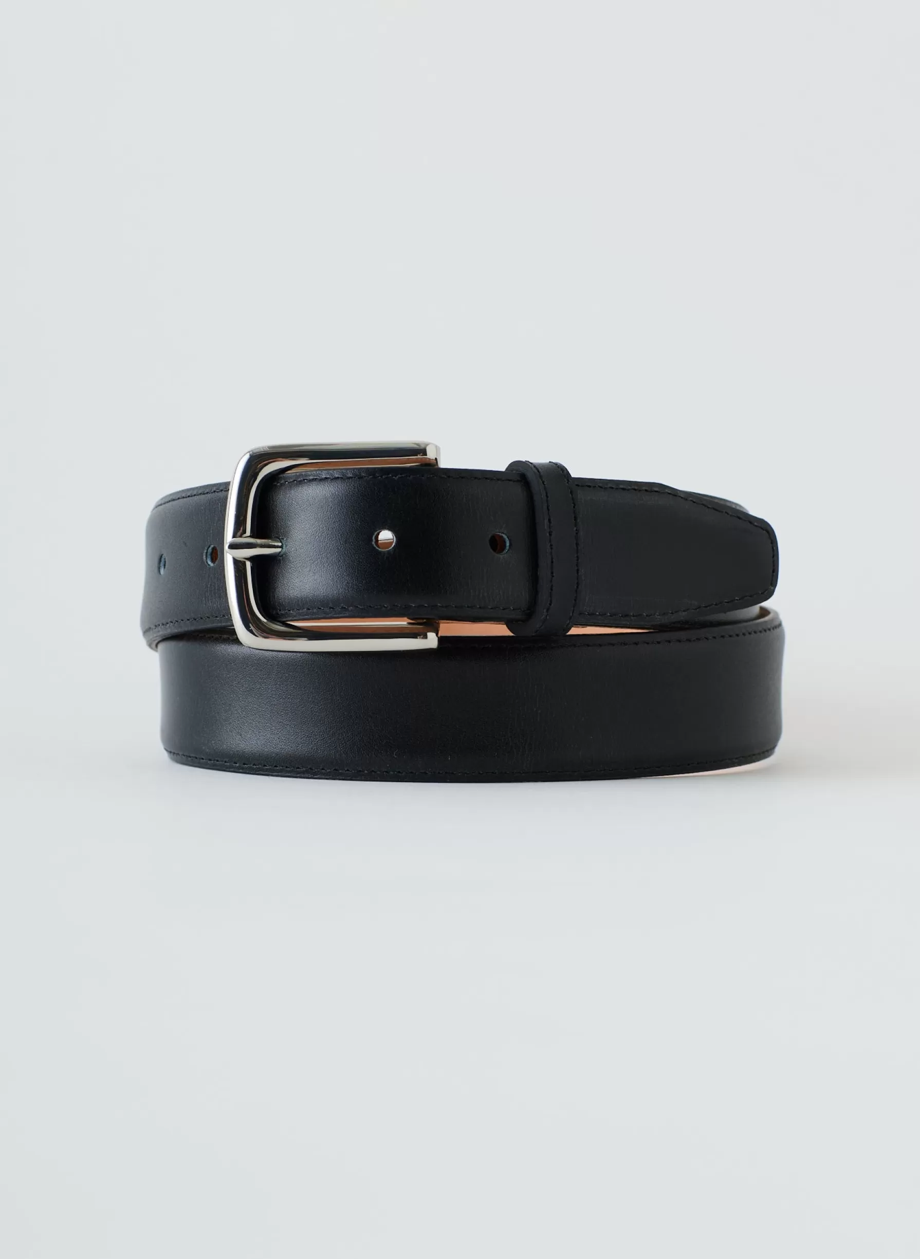 Tibi Classic Men's Leather Belt Black Online