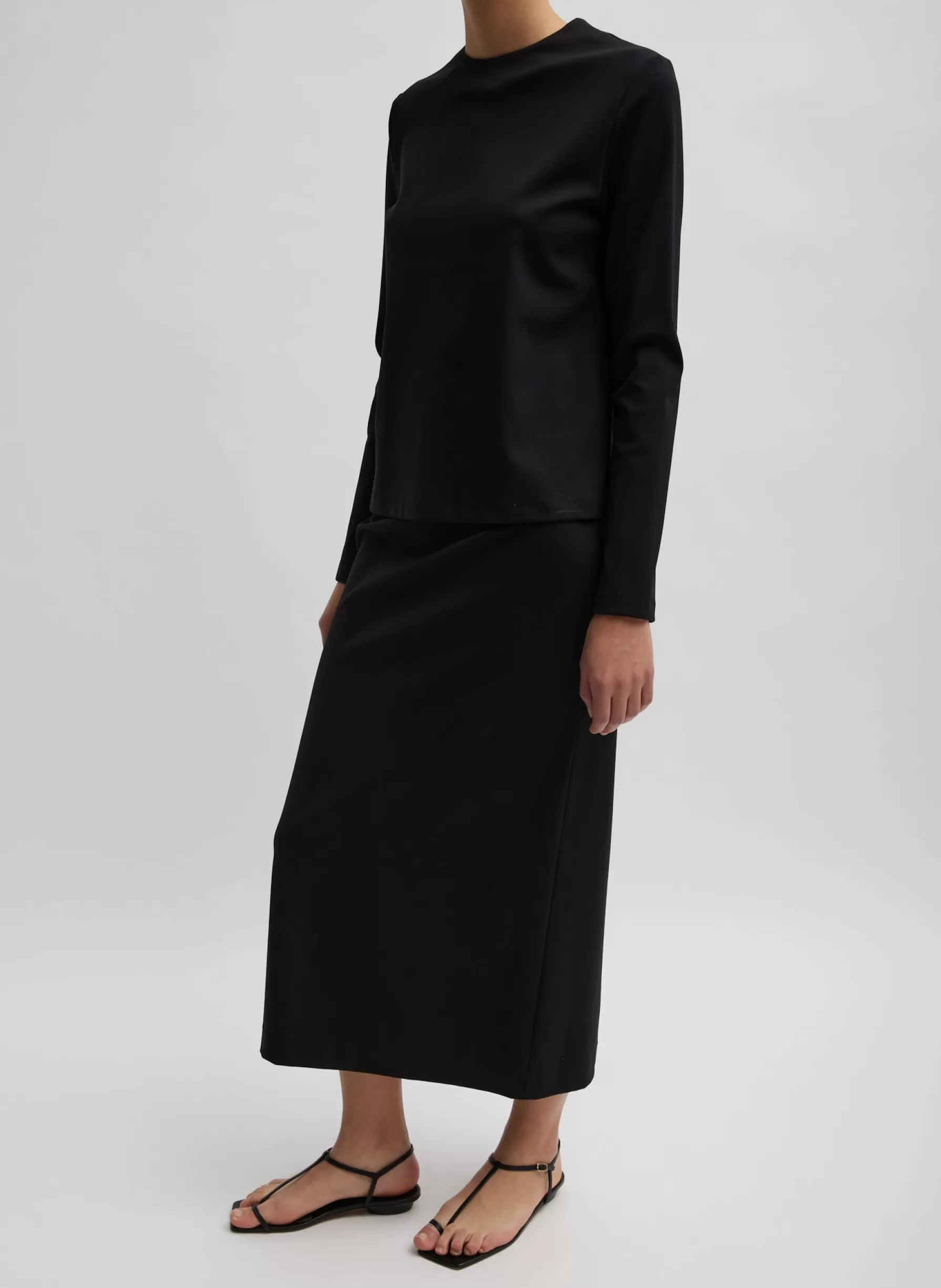 Tibi Compact Ultra Stretch Knit Pencil Skirt Black Best