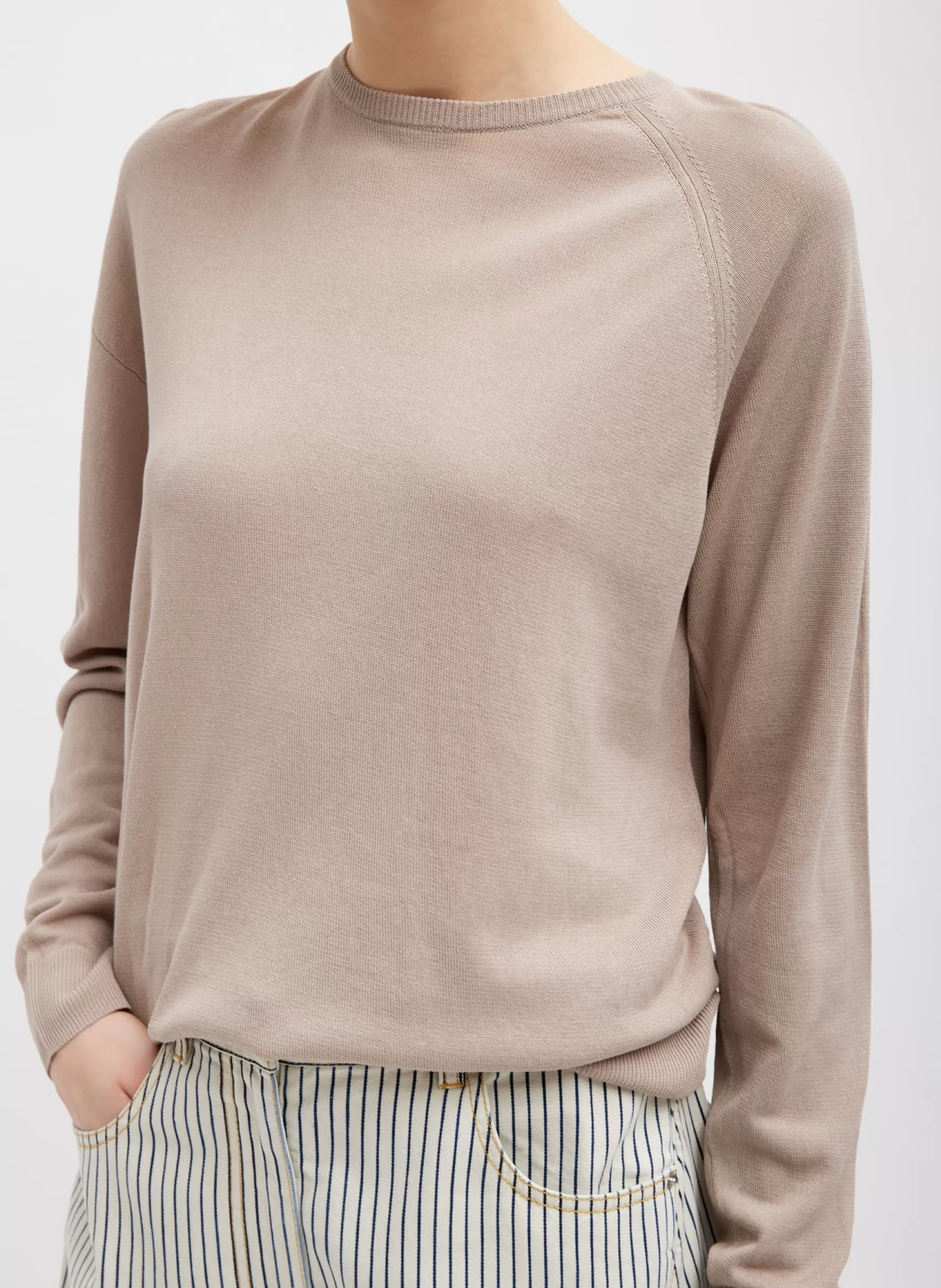 Tibi Crispy Sweater Pullover Dark Stone Hot