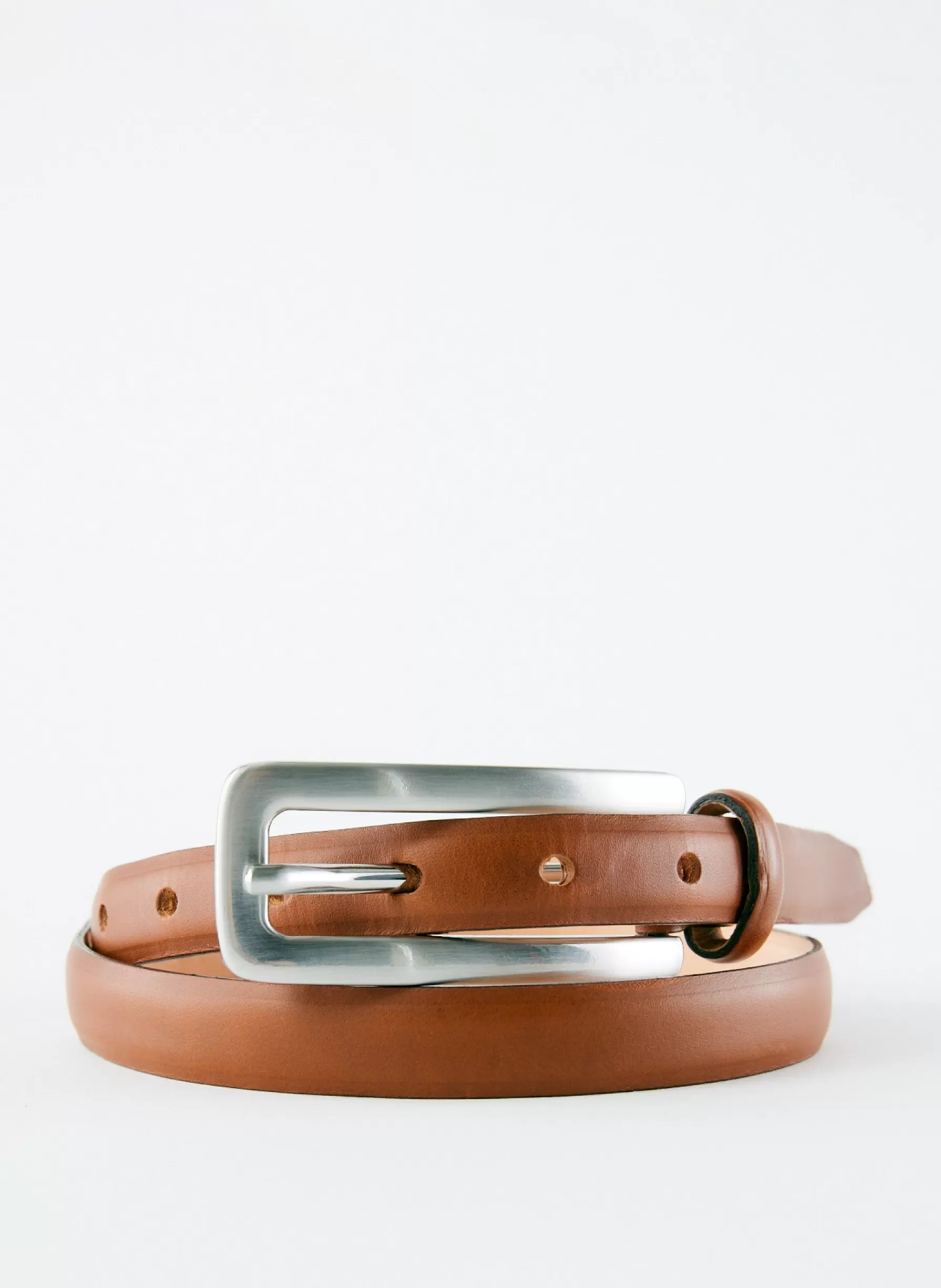 Tibi Darwin Leather Belt Cognac Best Sale