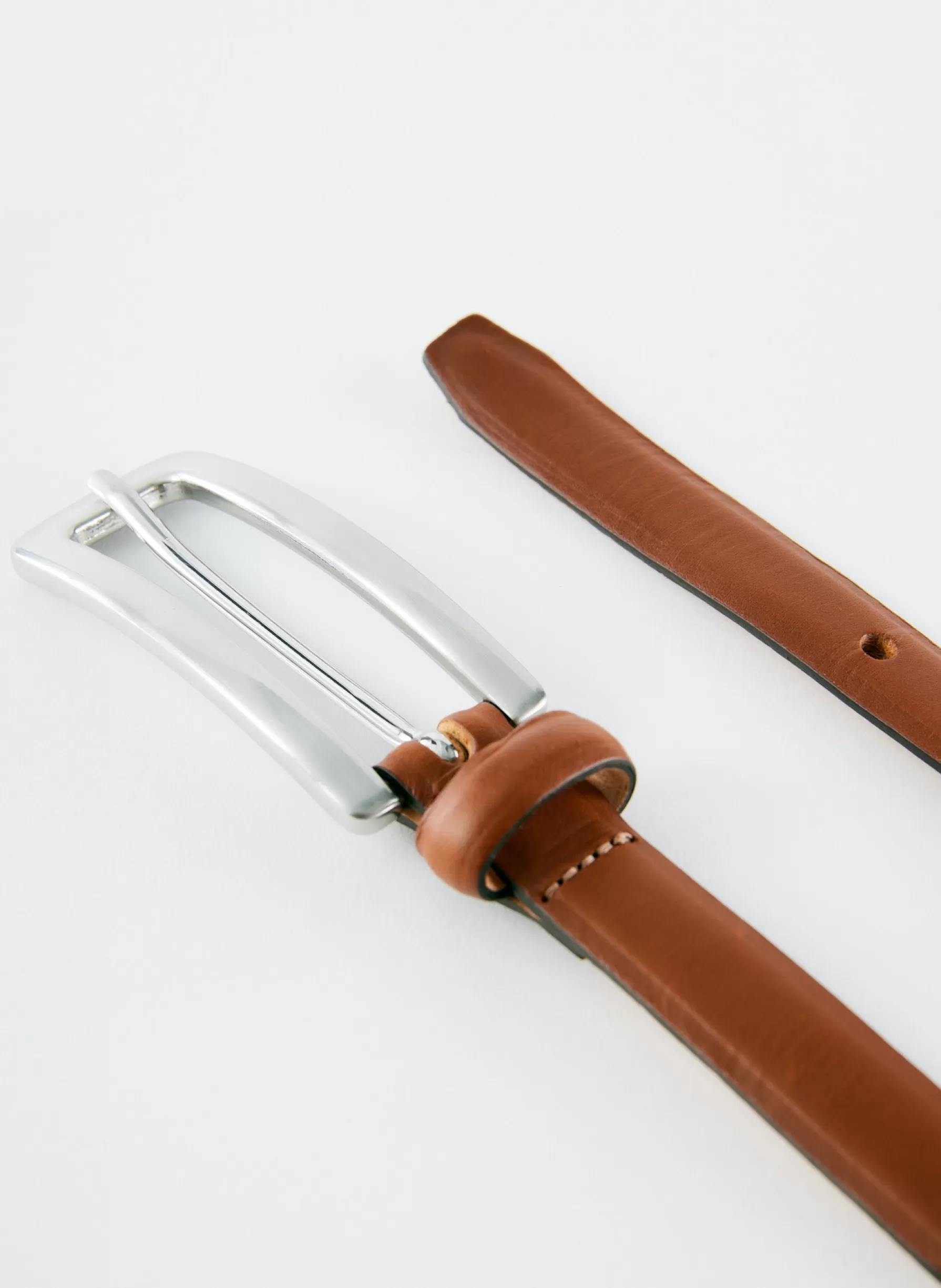 Tibi Darwin Leather Belt Cognac Best Sale