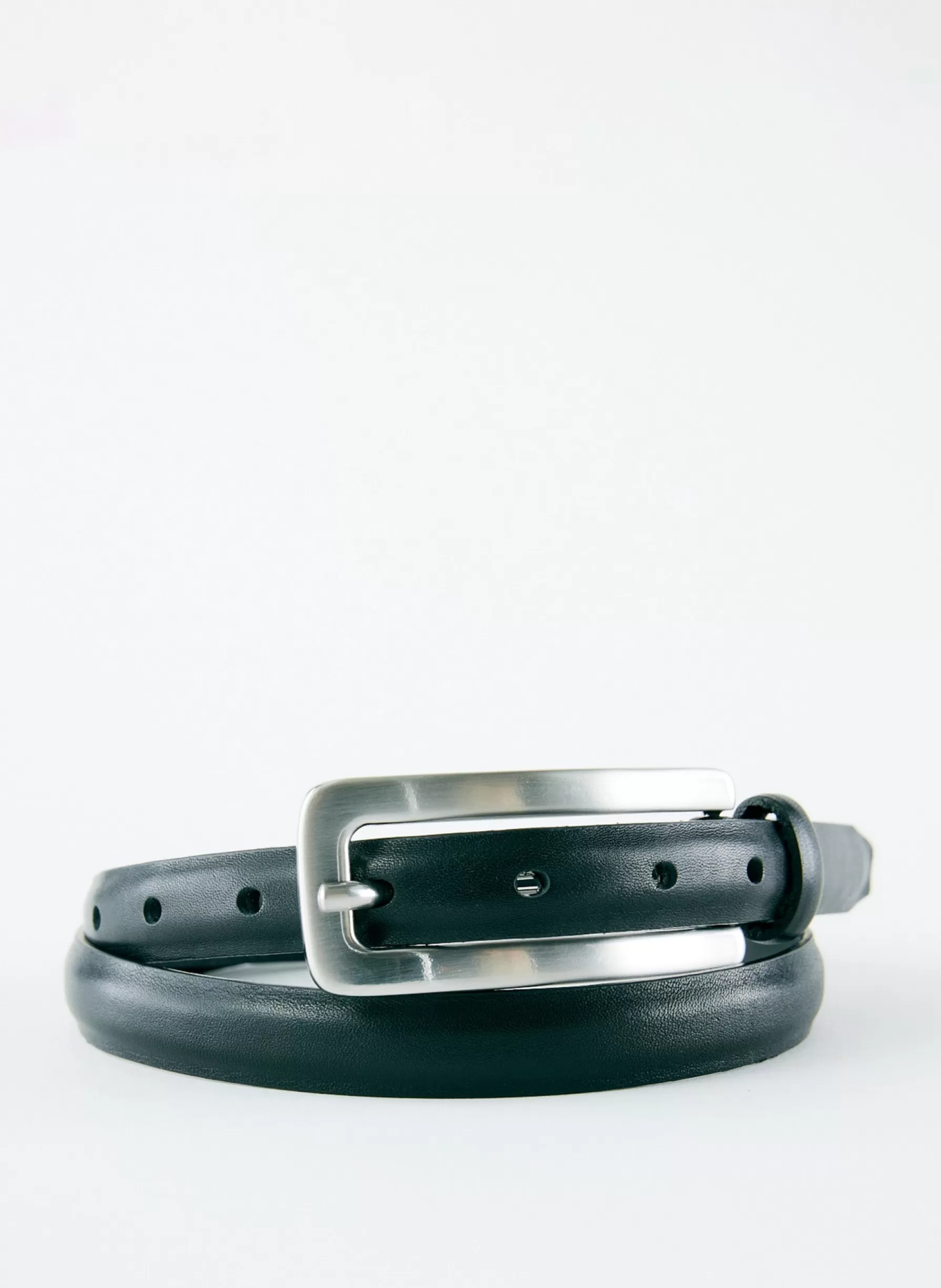 Tibi Darwin Leather Belt Black Clearance