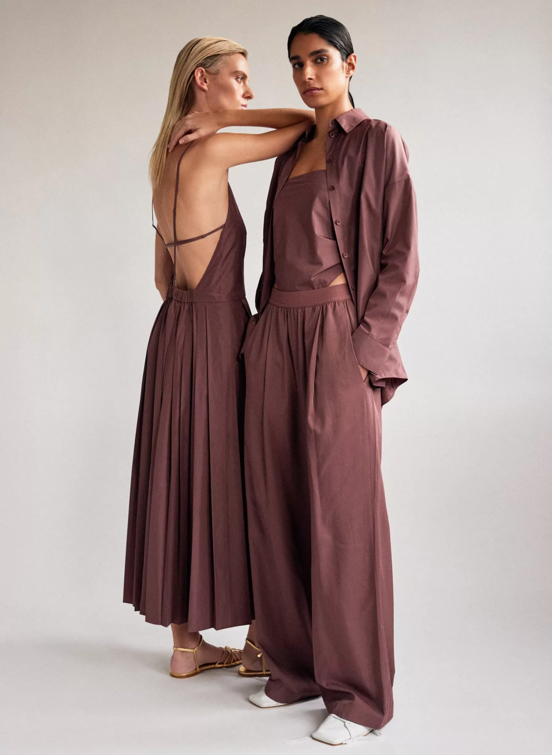 Tibi Drapey Suiting Marit Pull On Pant Cinnamon Online