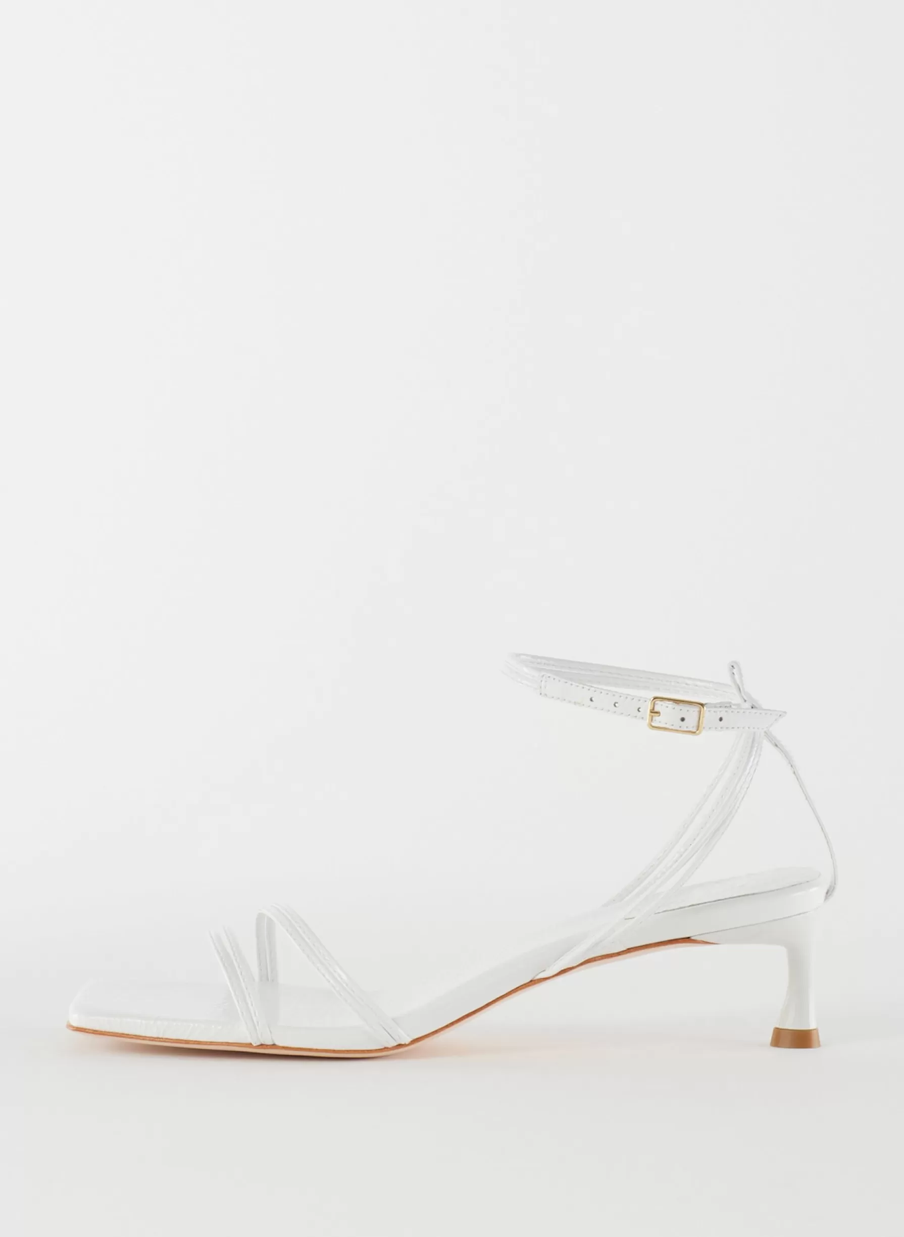 Tibi Harper Naplack Sandal White Fashion