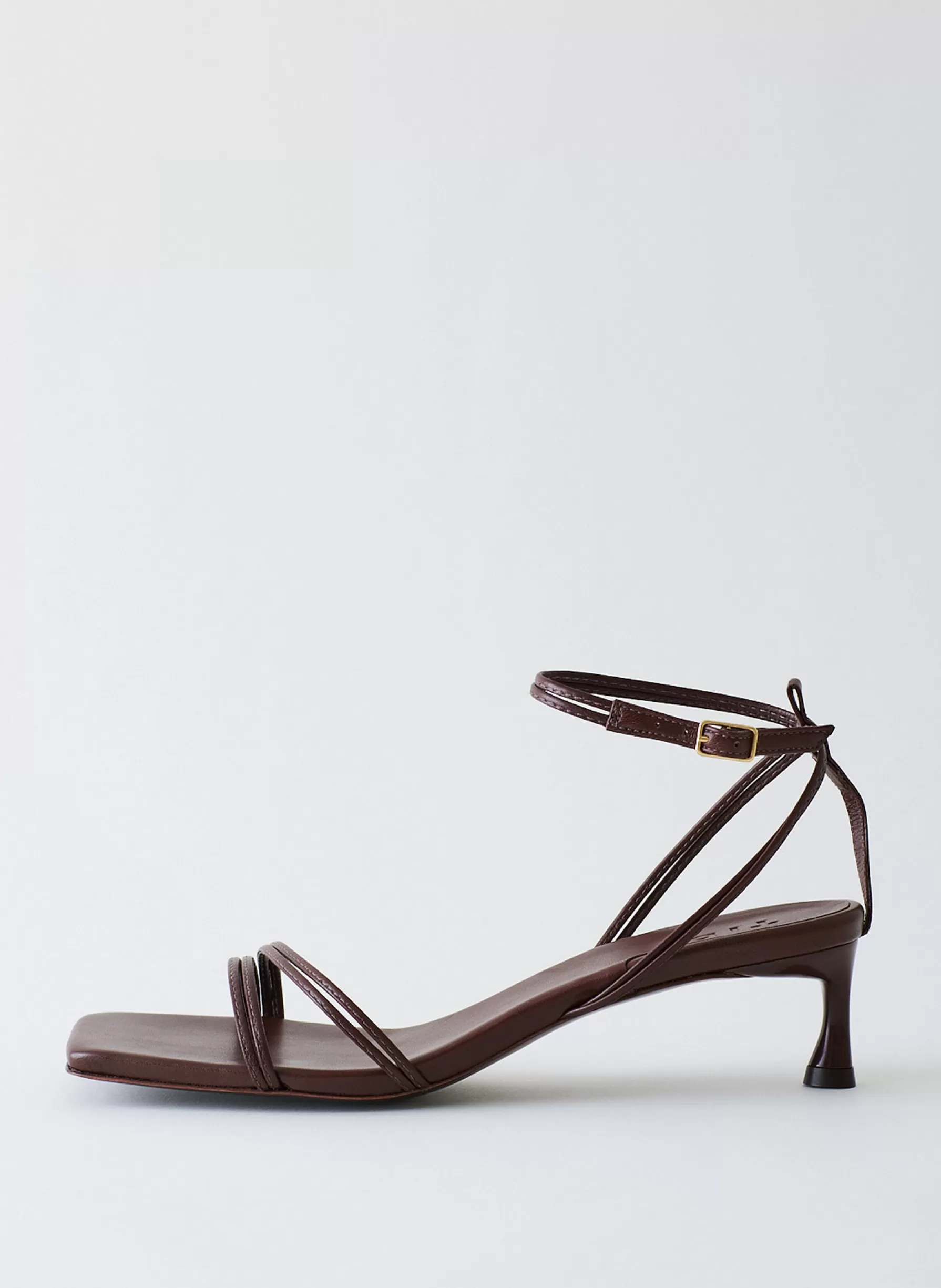 Tibi Harper Sandal Red Brown Hot