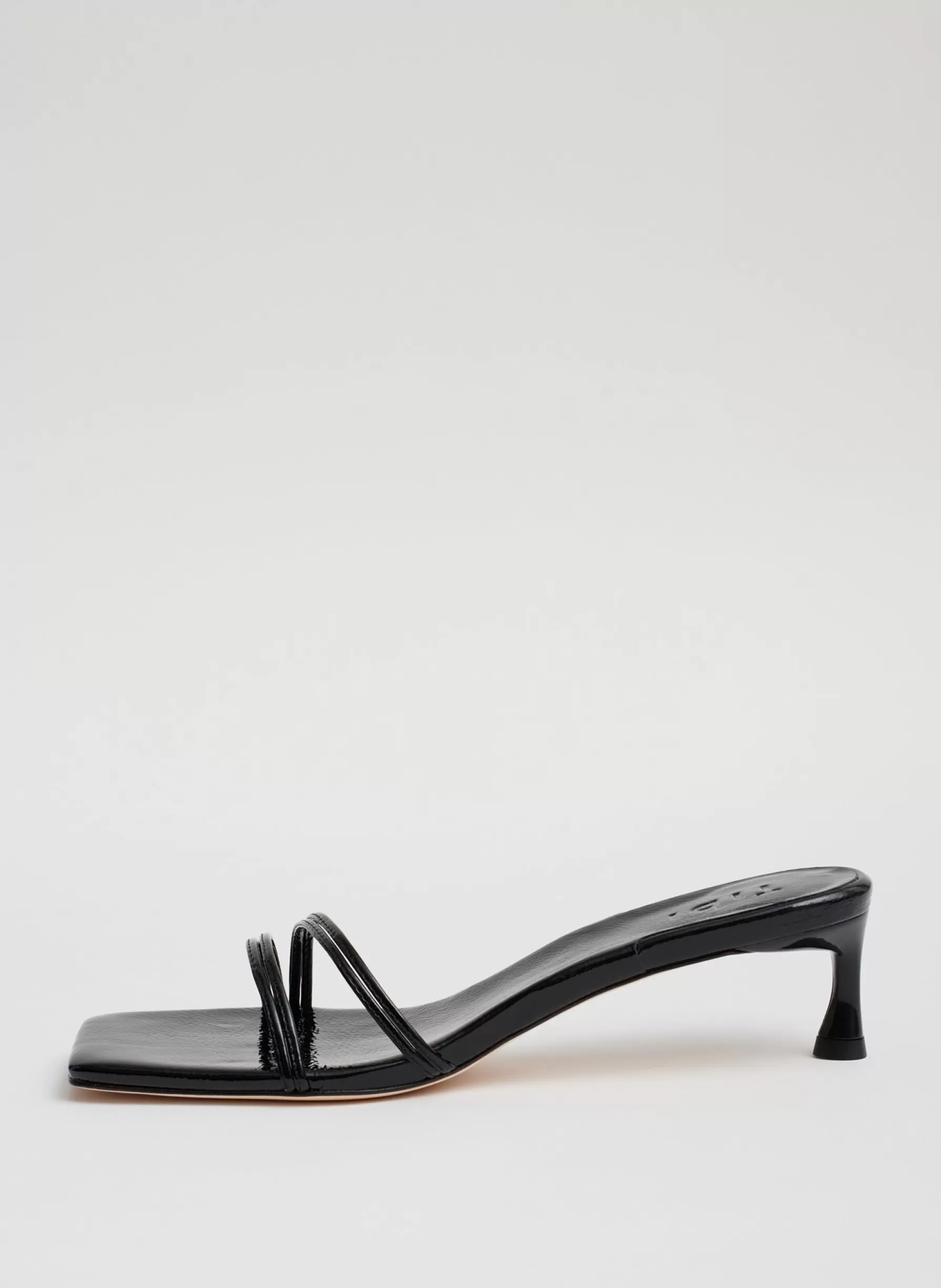 Tibi Jim Naplack Sandal Black Store