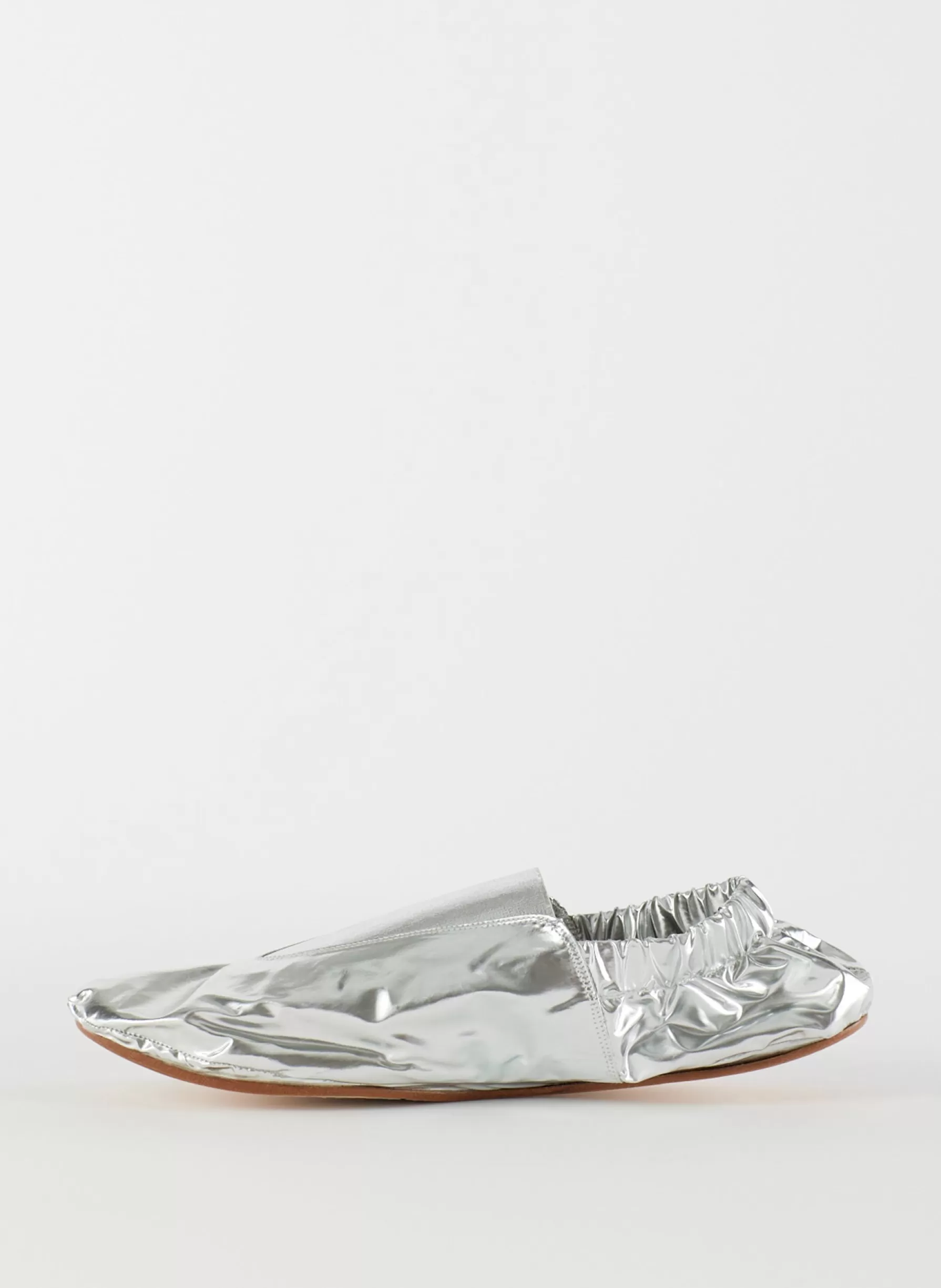 Tibi Metallic Mikhail Flat Silver Discount