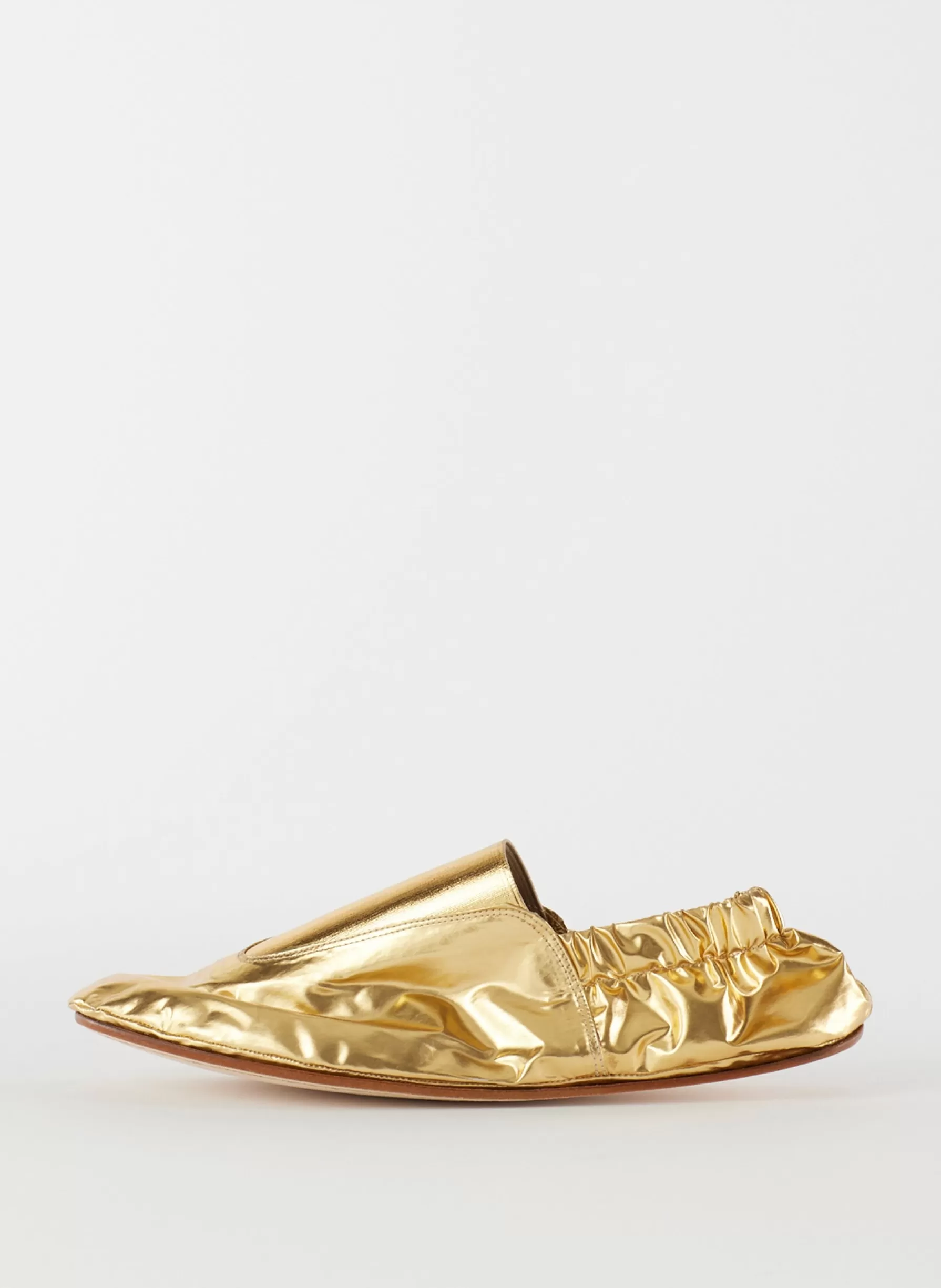 Tibi Metallic Mikhail Flat Gold Online