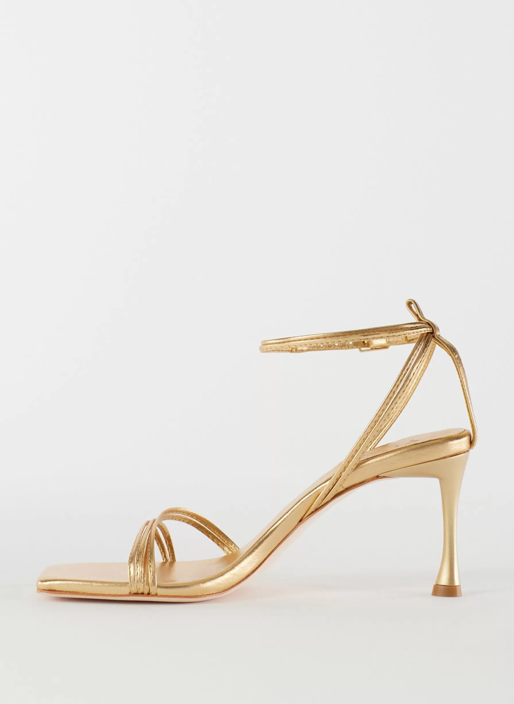 Tibi Metallic Nappa Guy Sandal Gold Sale