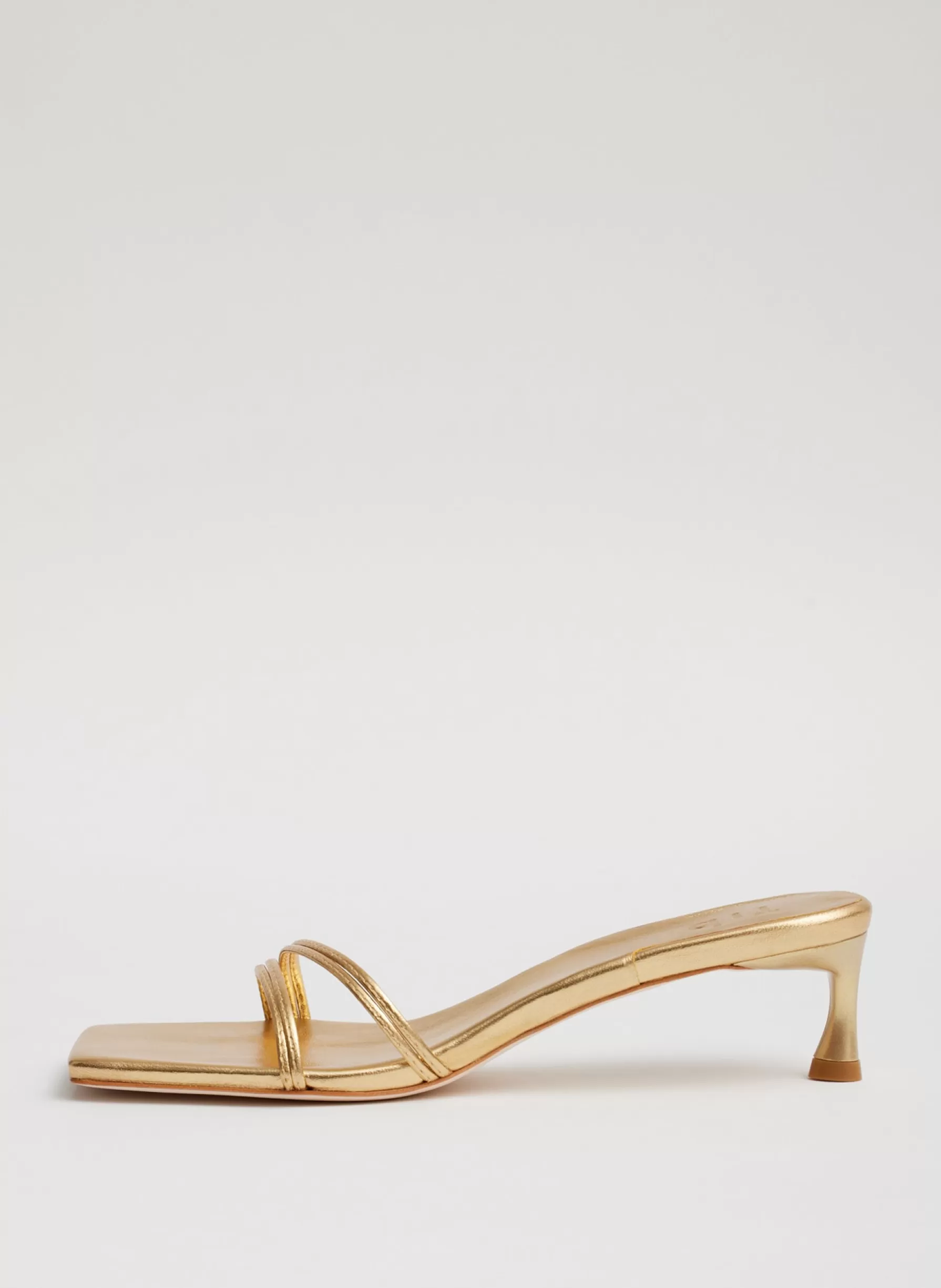 Tibi Metallic Nappa Jim Sandal Gold Best