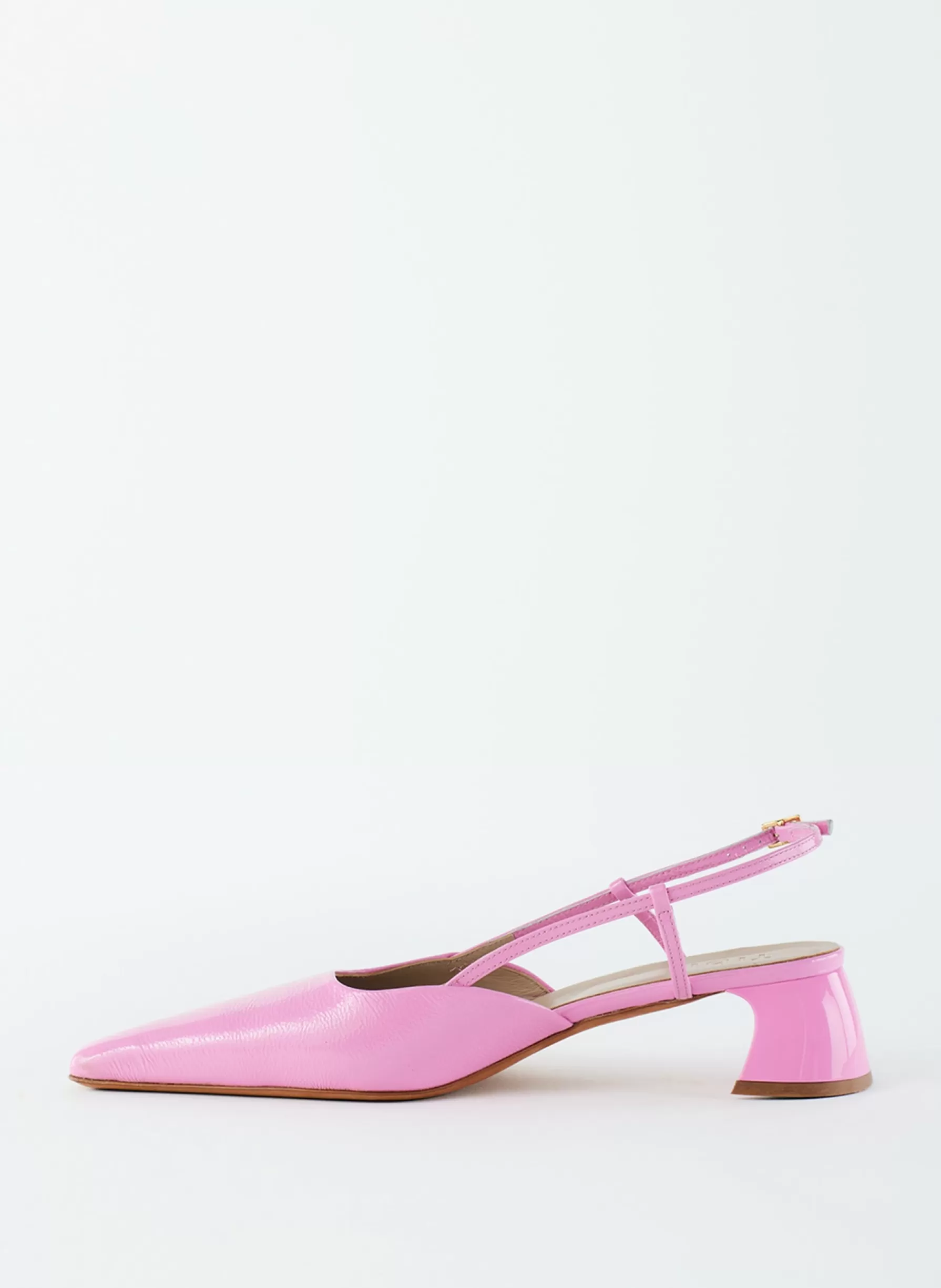 Tibi Patent Leather Oscar Slingback Baby Pink Flash Sale