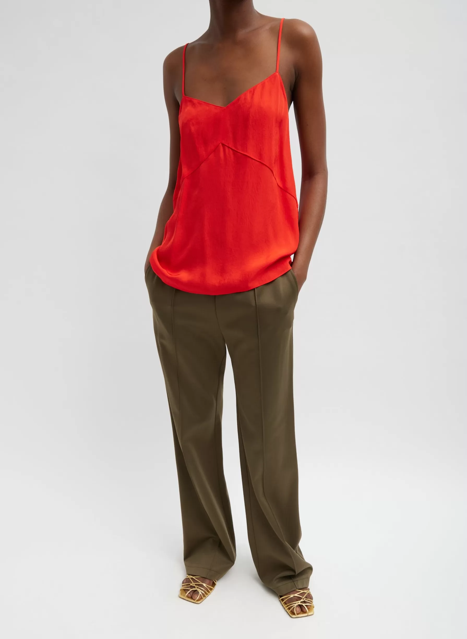 Tibi The Slip Cami Red Discount