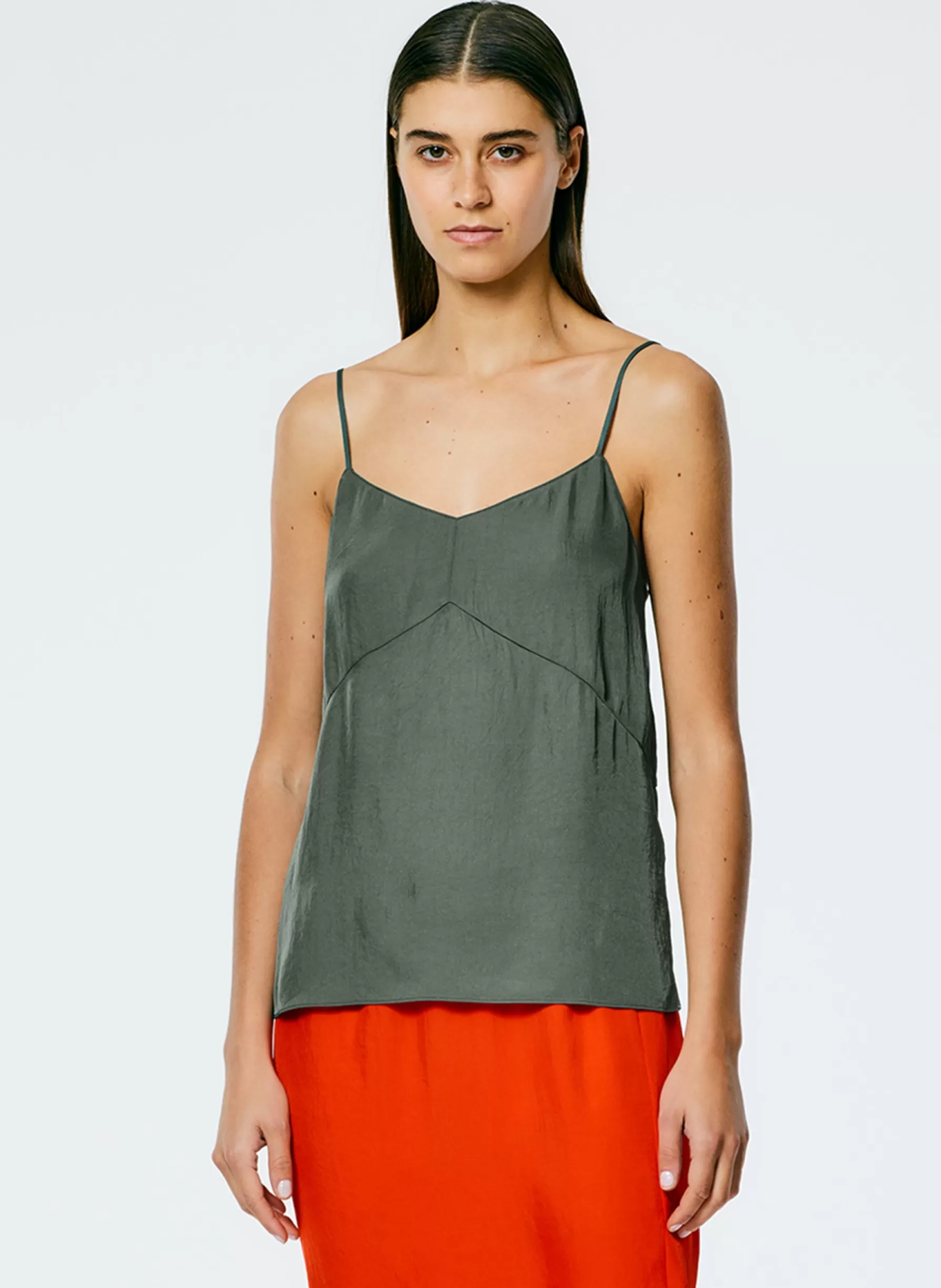 Tibi The Slip Cami Grey Pine New