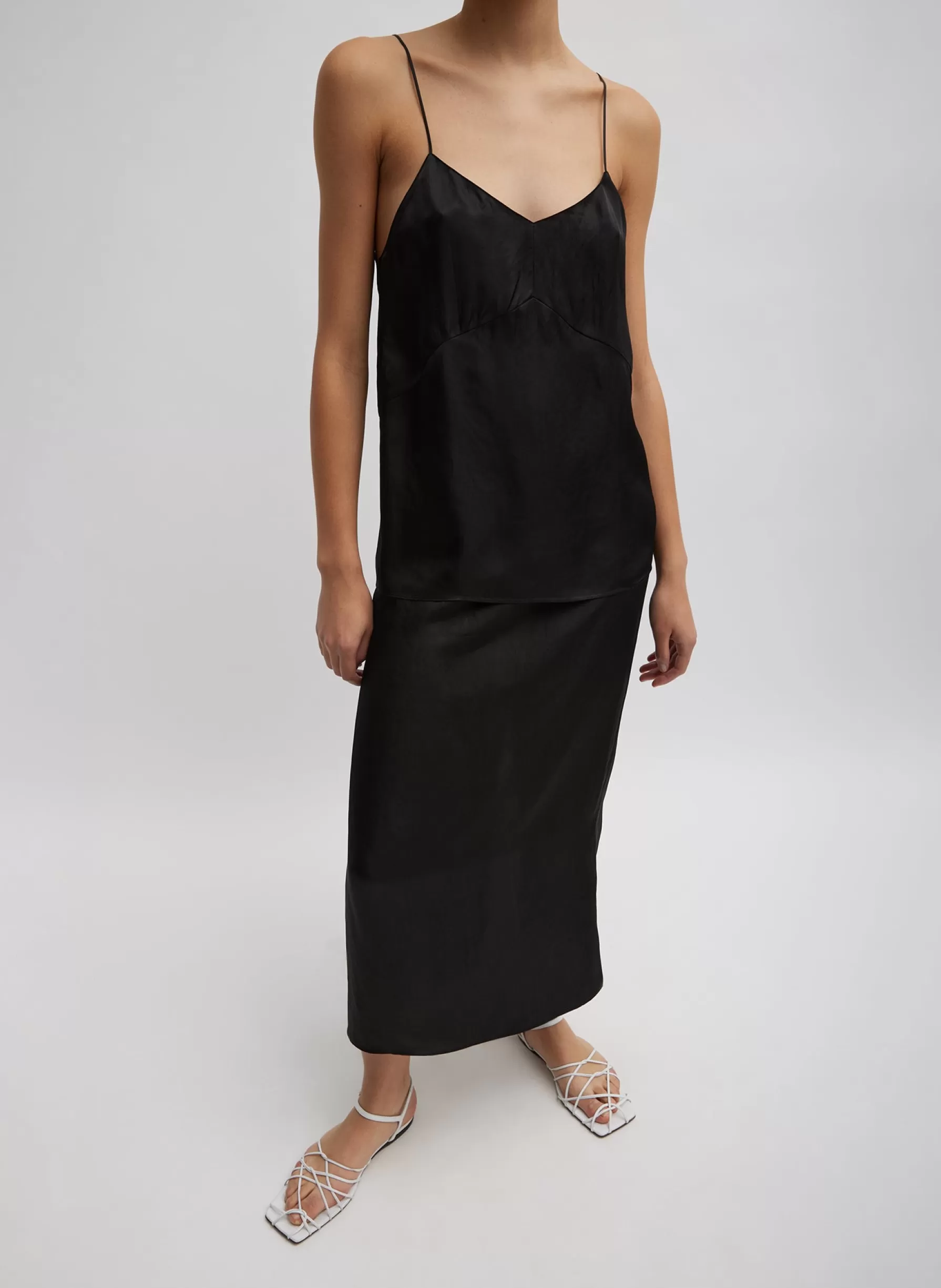 Tibi The Slip Cami Black Clearance