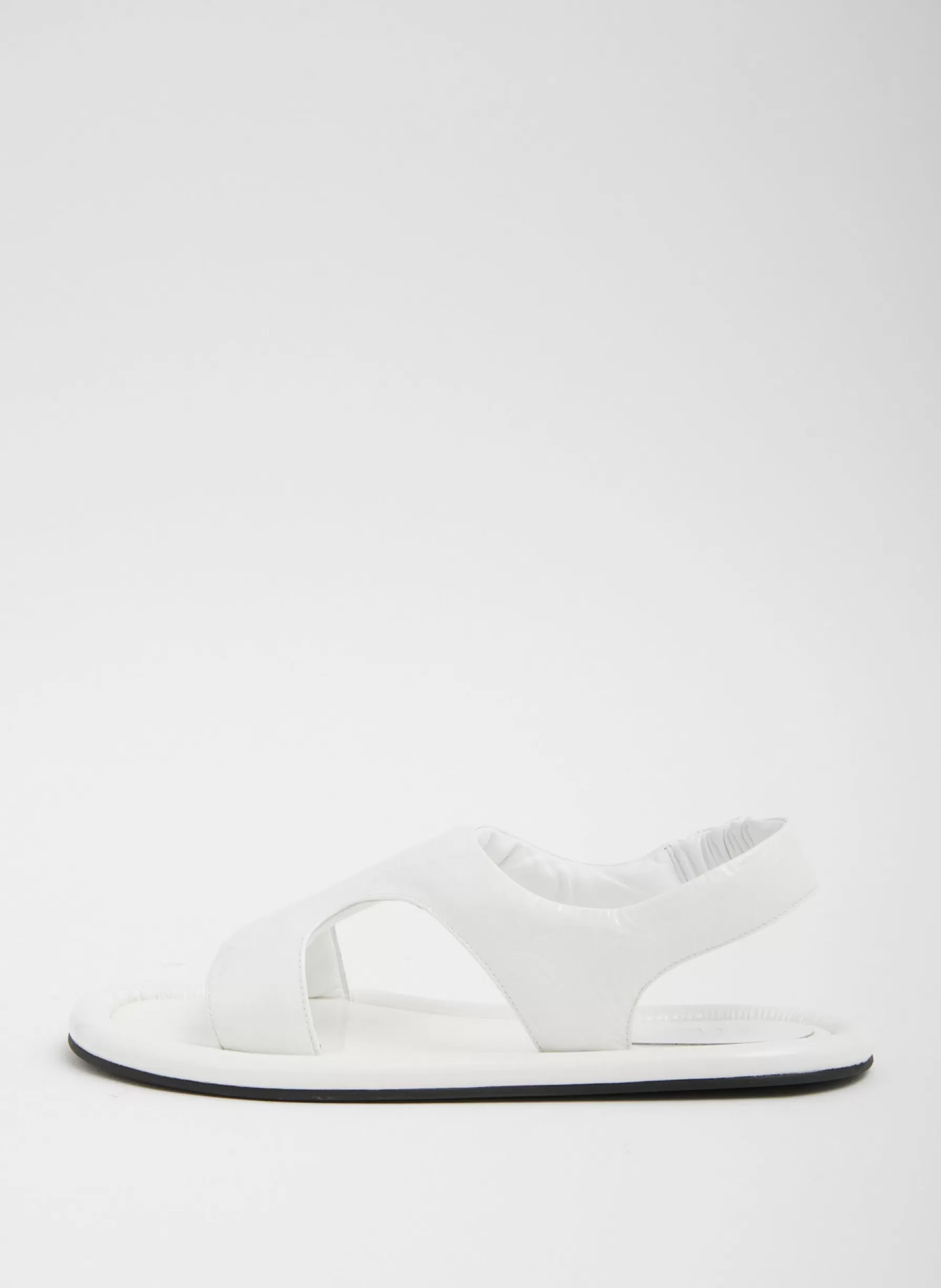 Tibi Tom Naplack Sandal Optic White Fashion